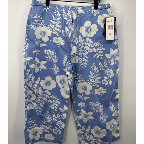 Lauren Ralph Lauren Pants - Ralph Lauren Wide Leg Crop Chino‎ Pants w/ Drawstring. Women's 12 Petite NWT